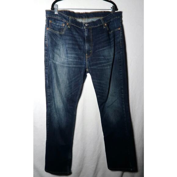 Levi's 511 Dark Wash Denim Blue Jeans Slim Fit Stretch Size 40x32